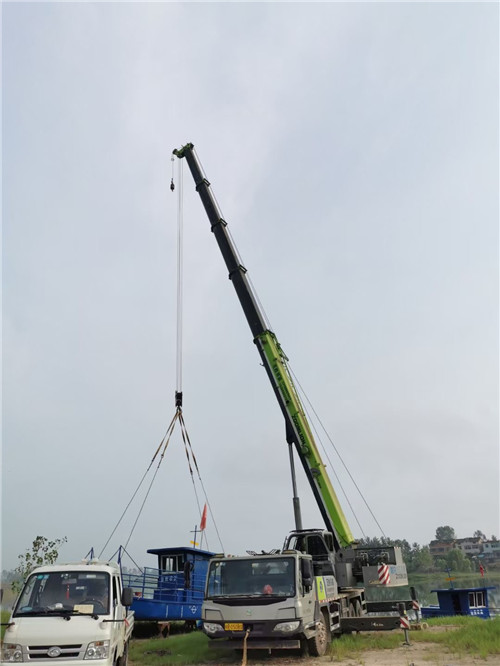 博白县桥梁建设吊装案例